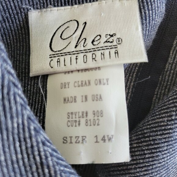 Chez California Womens Top 14W Plus Tunic Long Sleeve Gray Casual STR84E - Picture 8 of 8